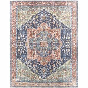Hauteloom Como Vintage Flat Pile Washable Rug - 1 of 4