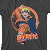 Naruto Classic Excited Naruto Youth Boy's Charcoal T-Shirt - 2 of 3