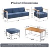 Gymojoy Outdoor Sofa Funiture with Thick Cushion for Garden Yard - 2 of 4