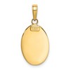 Black Bow Jewelry 14k Yellow Gold Textured Oval St Christopher Medal Pendant - 3 of 4