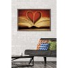 Trends International Tom Quartermaine - Book Pages in Heart Shape Framed Wall Poster Prints - 2 of 4
