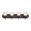 Yosemite Home Decor 4994-4DB 35-Inch 4 Bathroom, Dark Brown Vanity Light - 3 of 4