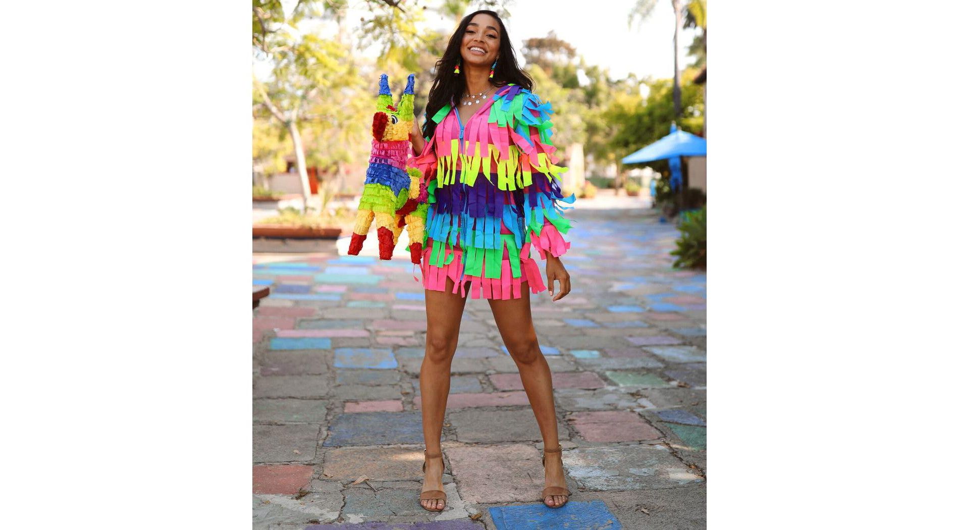 Tipsy Elves Halloween Costume Pinata Dress - Cute Rainbow Costume Dress for Halloween