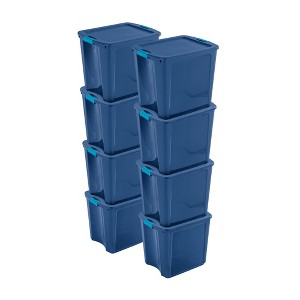 Sterilite 26 Gallon Latch and Carry Storage Tote, True Blue | 14487404 - 1 of 4