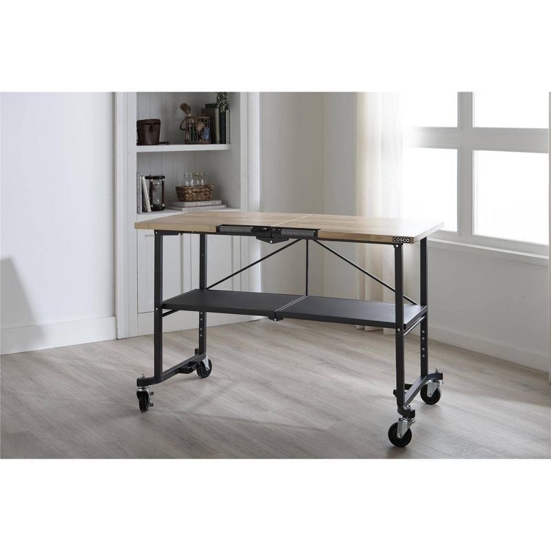 Portable Workbench /Craft Desk/ Folding Utility Table Steel Gray - Room &#38; Joy, 3 of 15