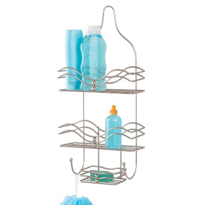 Bath Bliss 3 Tier Plastic Shower Caddy, White