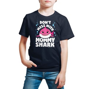 Boys' - Baby Shark - Don't Mess With Mama Shark Short Sleeve Graphic T-Shirt - 1 of 4