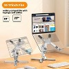 Attop Laptop Stand with 360 Rotating Base, Computer Notebook Laptop Riser Metal Holder Fully Foldable for Easy Storage - 2 of 4
