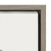 Kate and Laurel Sylvie Three Fish Framed Canvas by Statement Goods, 18x24, Gray - 3 of 4