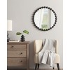 GlasFlength Decorative Wall Mirrors Boho Mirror Vanity Mirror Frameless Wall Art Decor Wall Mirrors for Living Room, Black, 1.75"*27"*27" - 2 of 4