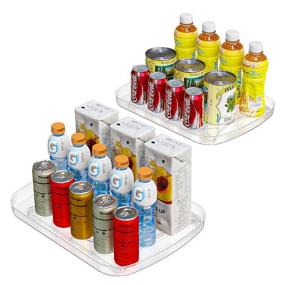 YIGII Lazy Susan Turntable Organizer for Refrigerator 360° Refrigerator Organizers and Storage Lazy Susan Organizer for Fridge, Cabinet, and Pantry