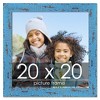 PosterPalooza | Square Shabby Chic Blue Picture Frame - UV Acrylic, Foam Board Backing, Hanging Hardware - 2 of 4