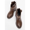 Boliva - Brown Buckled Chain Block Heel Boot (Women) | Prologue Shoes - 2 of 3