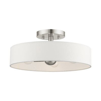Livex Lighting Venlo 4 - Light Semi-Flush Mount in  Brushed Nickel