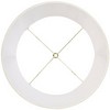 Imperial Shade Creme Classic Medium Drum Lamp Shade 14" Top x 16" Bottom x 12" High (Spider) Replacement with Harp and Finial - 3 of 4
