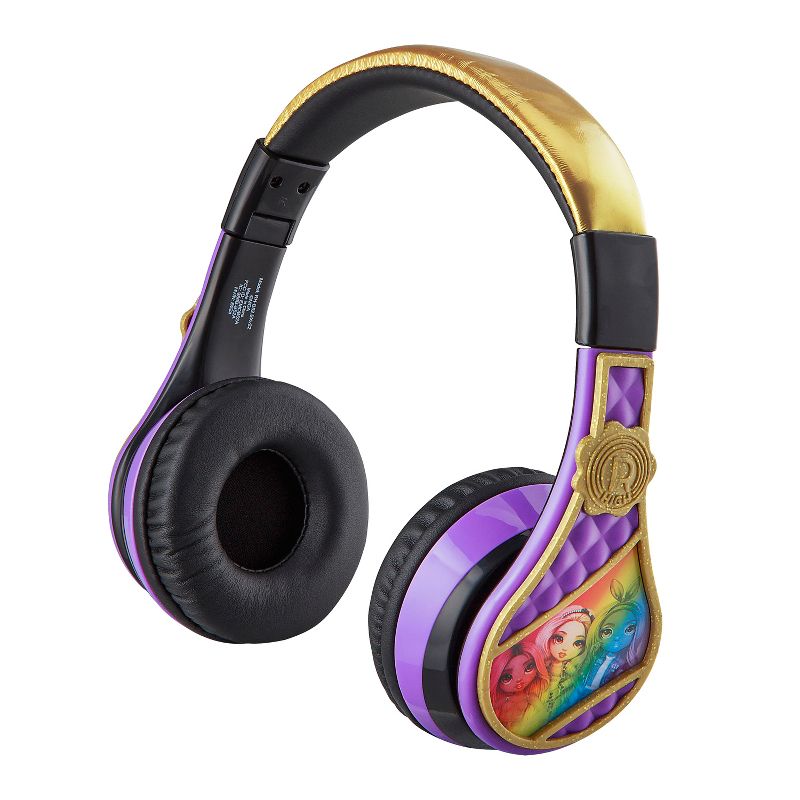 eKids Rainbow High Bluetooth Headphones for Kids, Over Ear Headphones with Microphone - Multicolored (RH-B52.EXV22), 2 of 5