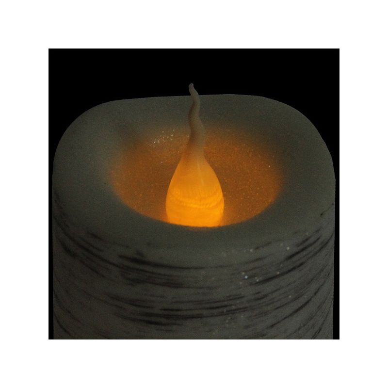 Northlight of 3ct Battery Operated “JOY” LED Christmas Candle Set 6” - White/Black, 3 of 5