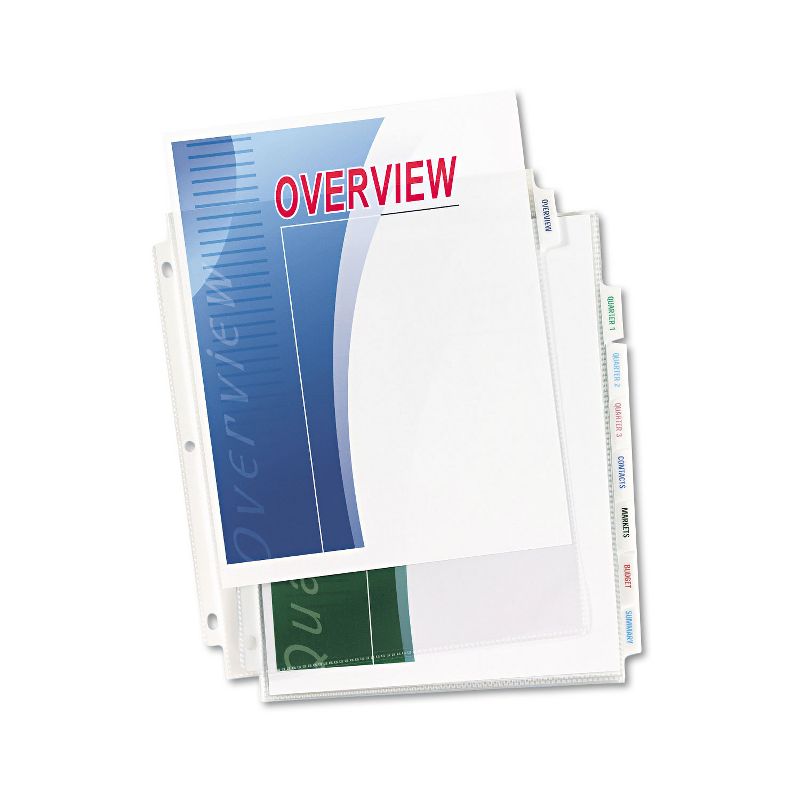 Avery Index Maker Print & Apply Clear Label Sheet Protector Dividers 8-Tab Letter 75501, 2 of 8