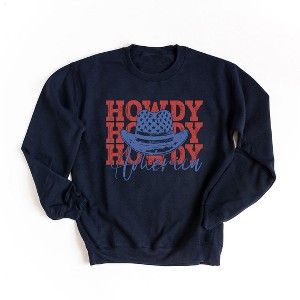 Simply Sage Market Women's Graphic Sweatshirt Howdy America - 1 of 3
