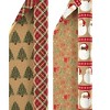 2-Rolls Double-Sided Counter Roll KRAFT Gift Wrap 540 Sq. Ft. Total Brown/Red - 3 of 3