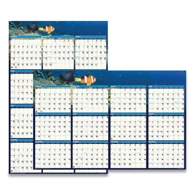 House of Doolittle Recy Earthscapes Sea Life Scenes Reversible Wall Calendar 24x37 2022 3969