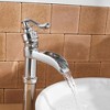 BWE Waterfall Single Hole Single-Handle Vessel Bathroom Faucet With Pop-up Drain Assembly - 3 of 4