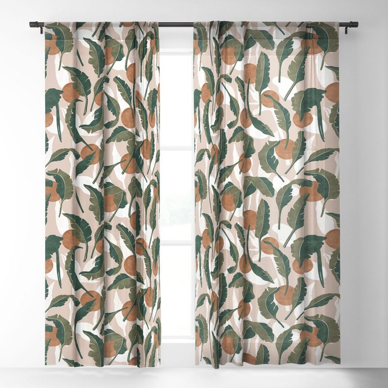 Marta Barragan Camarasa Simple tropical nature T Single Panel Sheer Window Curtain - Deny Designs, 2 of 7