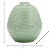 Ceramic Vase with Textured Design - Modern Decorative Accent - 4 of 4