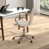 Emma and Oliver Modern Upholstered Mid-Back Home Office Chair with Arms and 5 Star Base - 4 of 4