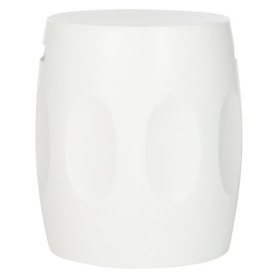 Zuri Round Concrete Accent Table - Ivory - Safavieh