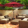 10 Feet Outdoor Patio Umbrella with Tilt Adjustment and Crank - 2 of 4