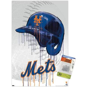 Trends International Mlb New York Mets - Drip Helmet 22 Unframed Wall  Poster Print White Mounts Bundle 14.725 X 22.375 : Target