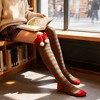 BABYYER Christmas Thigh High Stockings, Red Pompom Long Socks, Breathable and Soft for Xmas New Year Holiday Decorations (1 Pcs One size) - 4 of 4