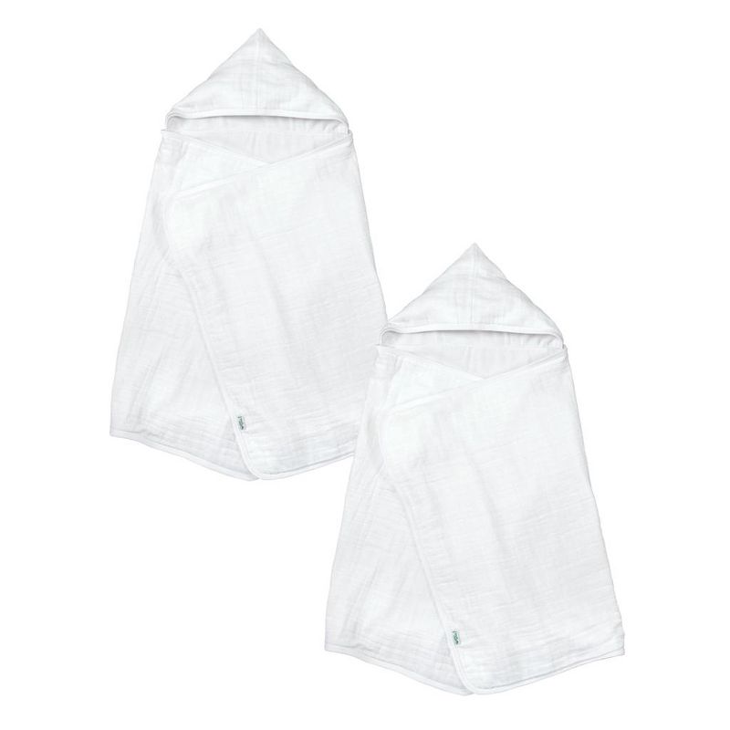 Muslin Hooded Towel made from Organic Cotton (2 pack), 1 of 3