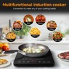 1800W Induction Cooktop offers 20 Power Levels & Temp Settings, 4H Timer & Safety Lock, Induction Hob Fit for 4 Preset Boil, Hotpot, Stew, & Keep Warm - 3 of 4