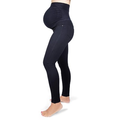 Memoi Women's Ponte Comfort Stretch Maternity Support Leggings - image 4