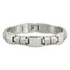 Black Bow Jewelry Mens 12.5mm Stainless Steel & Black CZ Fancy Link Bracelet, 8.25 Inch - 3 of 4