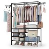 Garment Rack Heavy Duty Metal Shoe Clothing Organizer Shelves - 2 of 4
