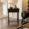 Famapy White/Black Vintage End Table with Drawer,Coffee Side Table,Bedside Table,Add Charm to Your Living Space - 3 of 4