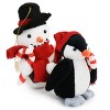 Gibson Holiday Plush Animals 4 Piece Ornament Set in White - 2 of 4
