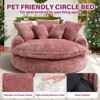 AENKYO 81.1" Cloud Couch Sleeper Indoor Lazy Sofa, Oversized Round Deep Seat Chaise Lounge Chair with 14 Pillows for Living Room - 2 of 4