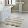 Knightsbridge Stylish And Comfortable All Season Traditional Wide Cut Design Cotton Bath Rug Set 24" X 40" Ivory - 2 of 4