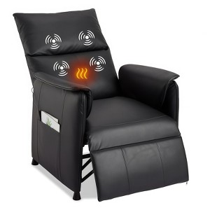 GustoWave Power Recliner Chair with Massage and Heat, Adjustable Single Recliners Sofa, Home Theater Seating ＆Armchair - 1 of 4