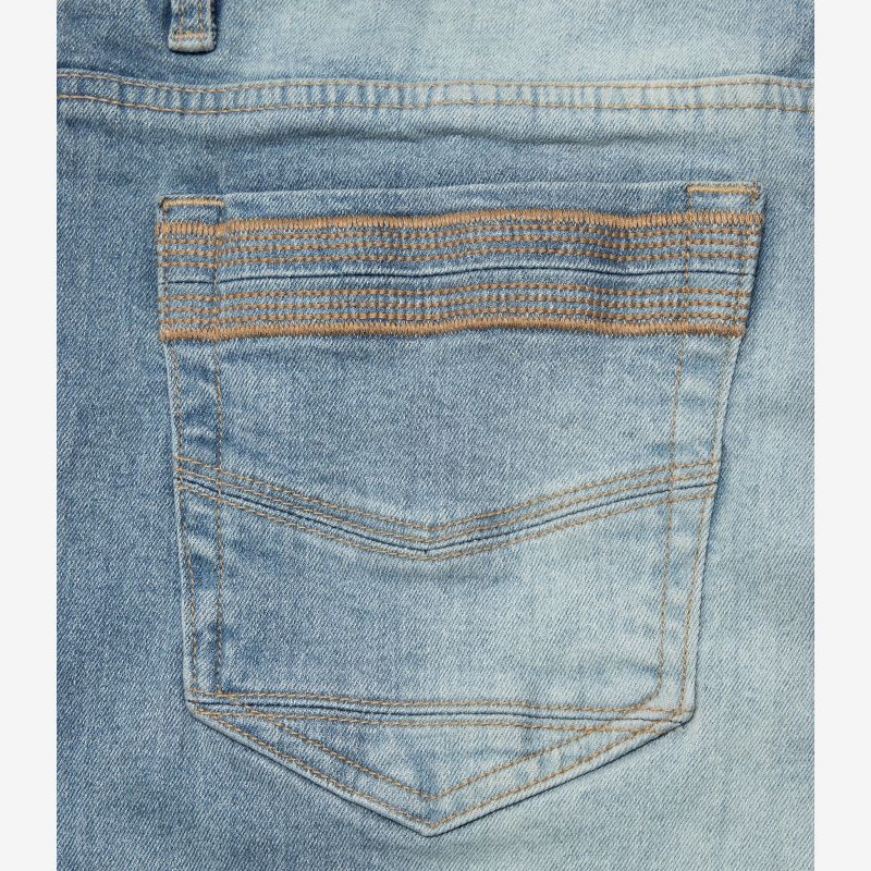 CULTURA Men's Modern Fit Clean Denim Jeans, 4 of 5