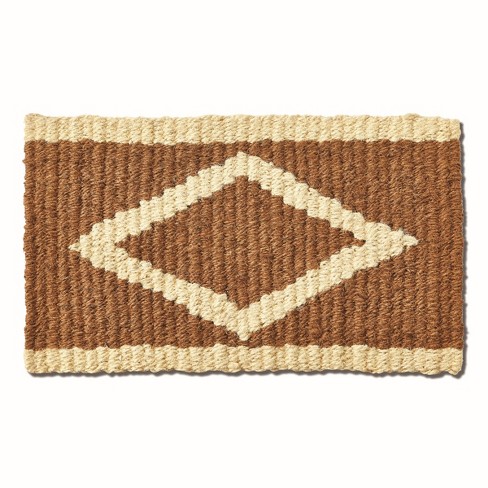 Three Stripe Jute Doormat