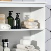 LunaLulinlk 63" Small Buffet with Hutch, Freestanding Storage Cabinet with Adjustable Shelf for Dining Room, White - 4 of 4