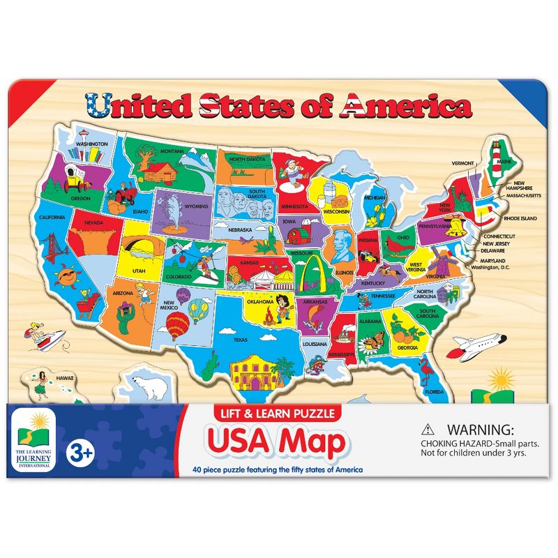 The Learning Journey Lift & Learn USA Map Puzzle, 4 of 6