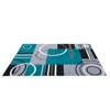 coucheta Geometric Abstract Washable Area Rug Living Room Rugs Non-Slip Soft Ultra-Thin Modern Throw Carpet - 2 of 4