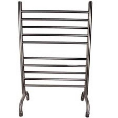 Amba Radiant 24 Inch Freestanding Straight Plug-In Towel Warmer, Polished Finish