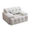 1 Seater Sofa Furniture, High-Density Pure Foam Comfy Couch No Assembly Required, Single Sofa - 2 of 4